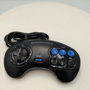 Retro Vtg Blockbuster 3 Button Controller W/ Turbo Auto Fire for Sega Genesis